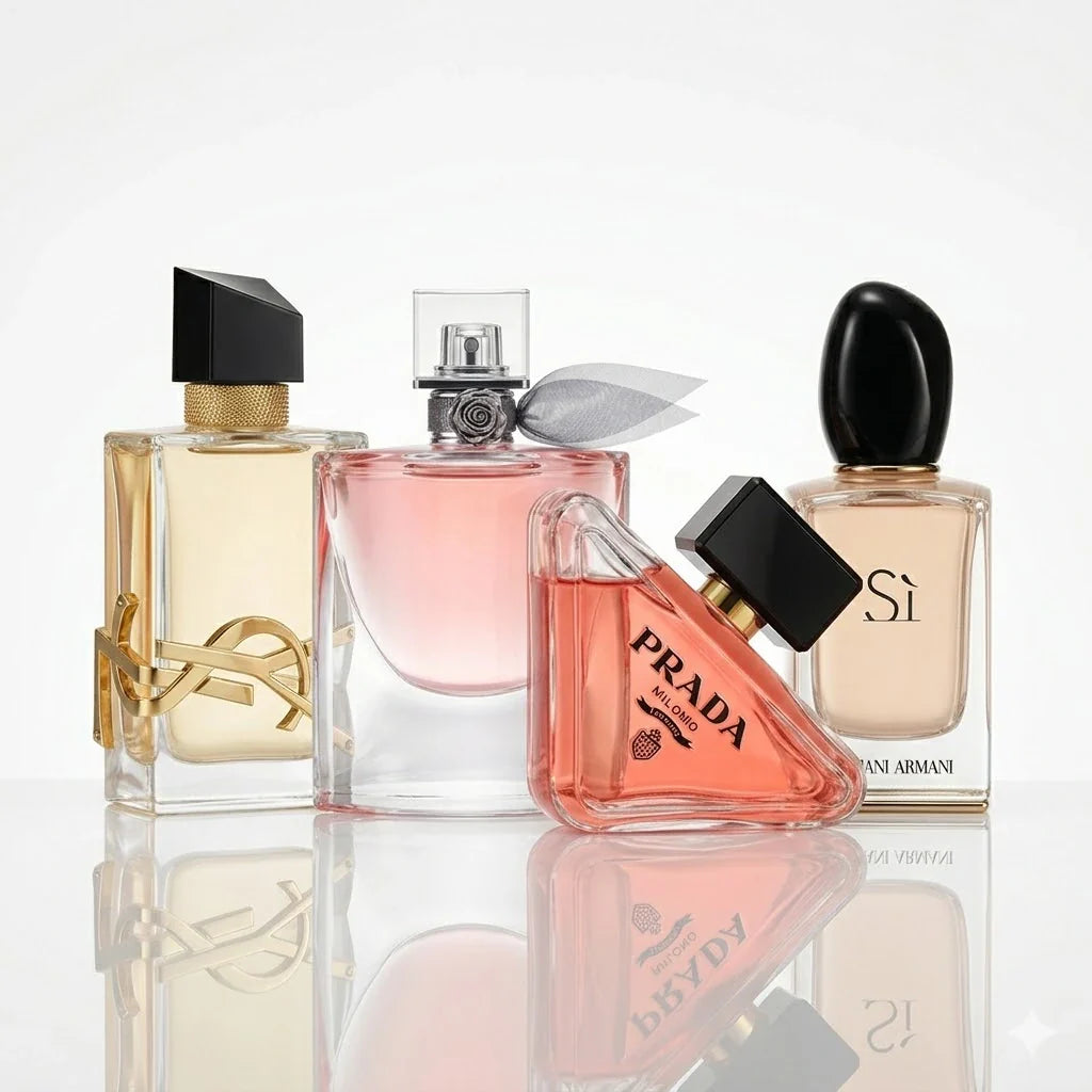 Set od 4 parfema | YSL Libre, Lancôme La Vie Est Belle, Prada Paradoxe, Armani Sì.